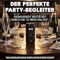 ACE A Alkotester - digitaler Alkohol-/Promilletester - Alkoholtester mit elektrochemischem Sensor und 1-Knopf-Bedienung, Schwarz – Ansicht 2