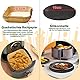 Heißluftfritteuse Zubehör 11-teiliges Set, BPA-frei Quadrat Airfryer Zubehör XXL Kompatibel für Philips Airfryer XXL 7,2L, 8,3L, COSORI 5,5L, Tefal 6,5L, Cecotec 6L Luftfritteuse
