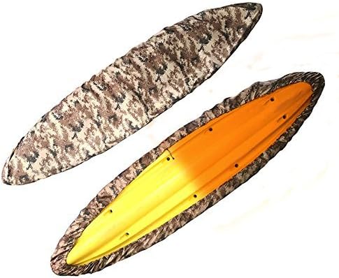 (2.6m-6m / 7.8-18ft) Durable Kayak Canoe Storage Cockpit Dust Cover- Waterproof UV Sunblock Shield Protector for 7 Sizes Range Fishing Boat / Kayak / Canoe / Paddle Board