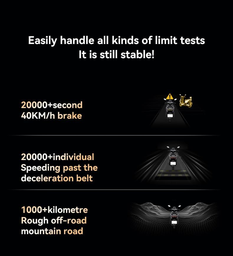 Miniatura 7 de One-Hand Operation Bike Phone Holder 360 Rotation Quick Release Holder for Motorcycle Scooter E-Bike Fits iPhone Samsung Google Pixel, Black