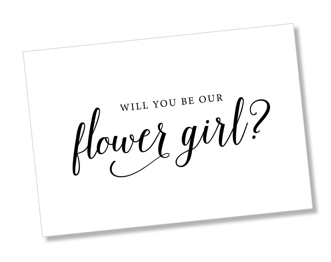 Folded Will You Be Our Flower Girl, Card for Flower Girl