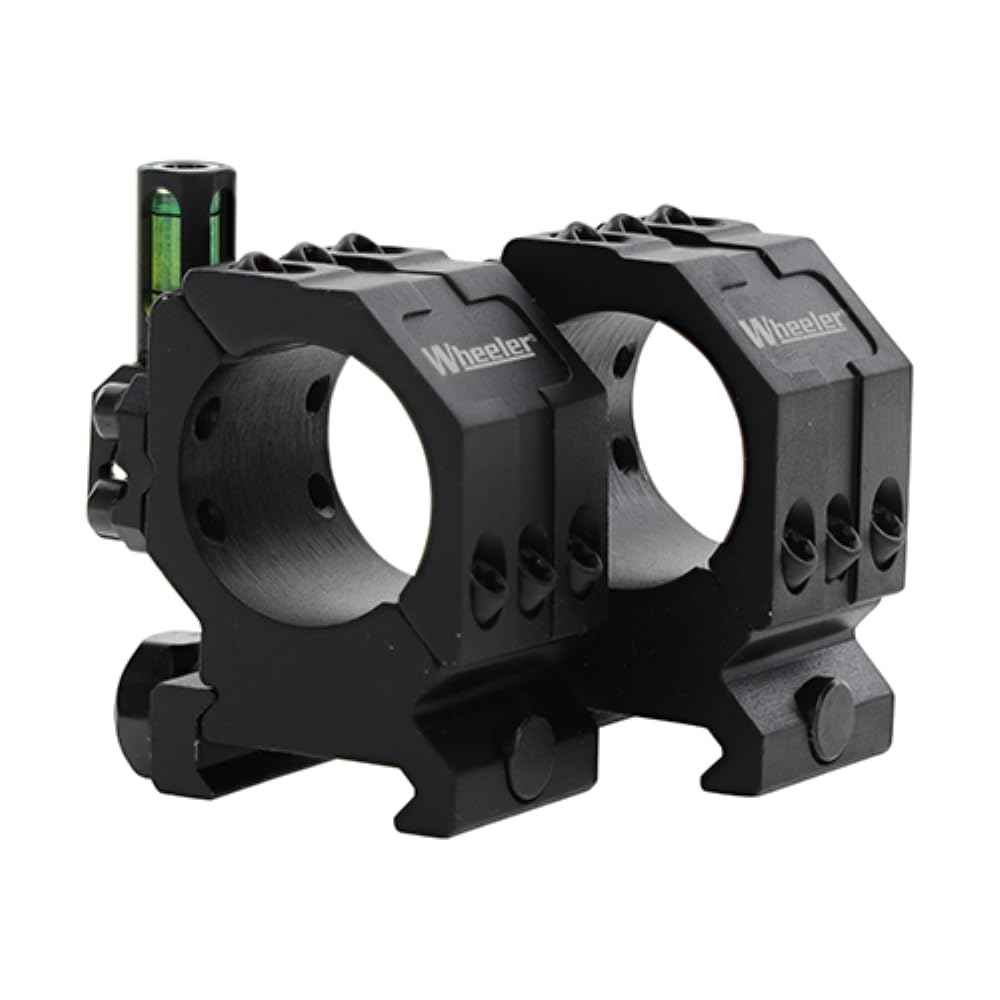 Wheeler 2-Piece Picatinny Rail Scope Rings With Anti-Cant Indicator For