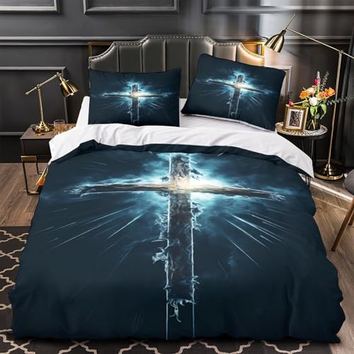 DAZBDEOCK Juego de ropa de cama de 3 piezas con estampado 3D para decoración del hogar, con cremallera, extra suave, funda de edredón transpirable para todas las estaciones, para adolescentes, niñas