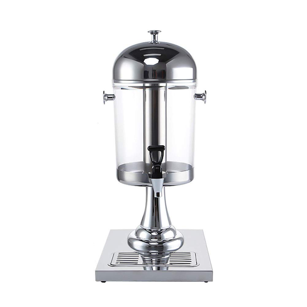 AYCDL Beverage Dispenser, Clear Glass Drinks Dispenser Beer Water Juice Cold Beverages Cocktails Punch Water Chilled Refreshments with Tight Lid and Tap Sta