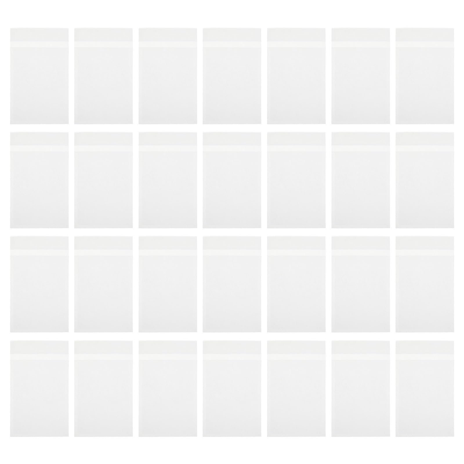 200 enveloppes en papier cristal autocollantes - Petits sachets plats - Enveloppes en papier cristal pour timbres, photos, pièces de monnaie et bijoux - 12 x 9 cm