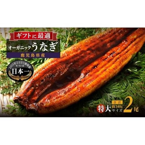 泰正養鰻 オーガニックうなぎ 蒲焼き 特大 2尾 計340g以上 国産 ウナギ