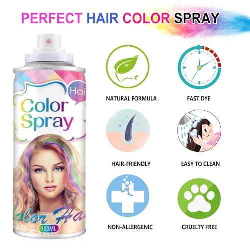 Spray Temporal Verde para Cabello de Niños y Mujeres miniatura 4