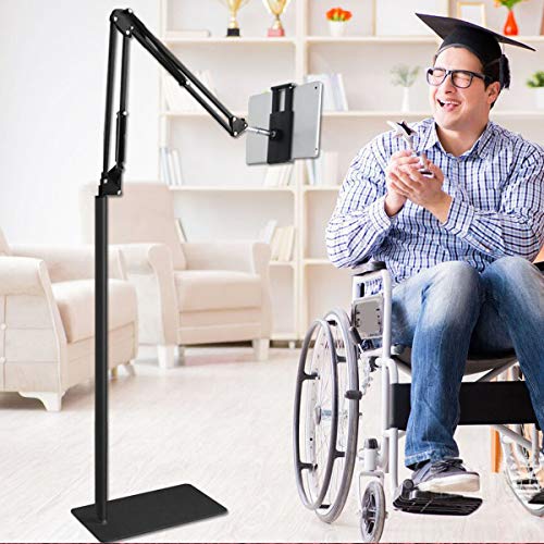 Adromy iPad Verstellbar Bodenständer, Handy und Tablet-Bodenständer 360 Grad drehbar Tablettenhalter für 4.7-13 Zoll Pro… – Bild 8
