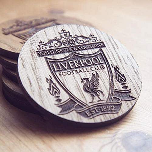 Liverpool F.C. Inspired Wooden Coaster, Football Fan Gifts, Football