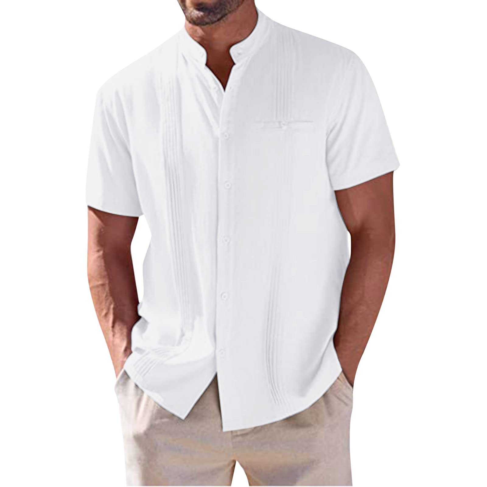 BFYSFBAIG Camiseta Hombre Contrast Tall tee de Manga Corta Camisa de Verano Hombre Debe Tener en Verano Polo Camisa Hombre