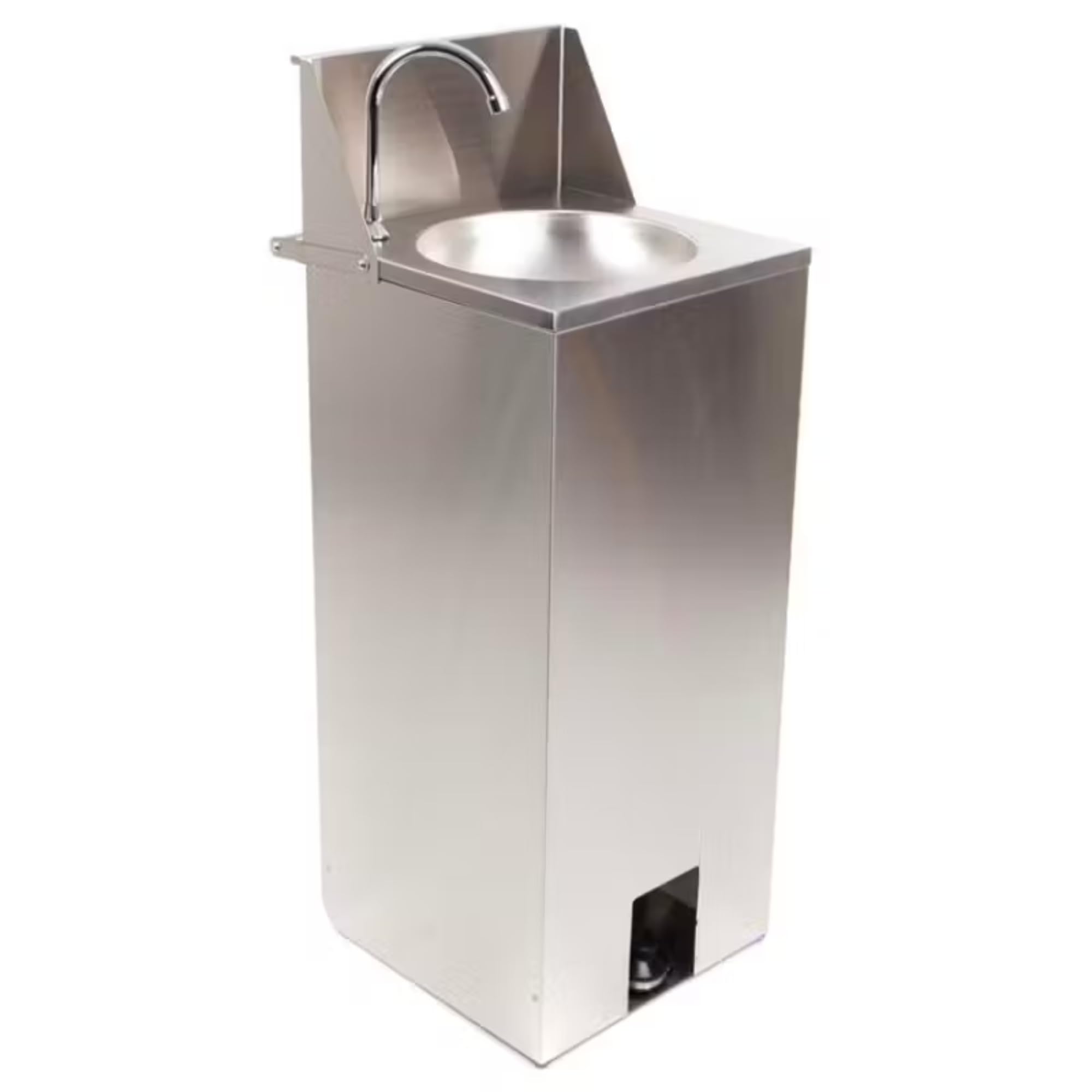 Générique Lave-Mains Autonome en INOX avec Commande au Pied - Compact et Hygiénique - Idéal pour Espaces Professionnels