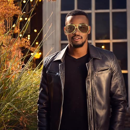 Vaulted Skulls & Co Rock Star Glasses | Aviator Sunglasses | Rockstar Shades | Disco Glasses | Celebrity Sunglasses | King Glasses | Rockstar Accessories | Gold3