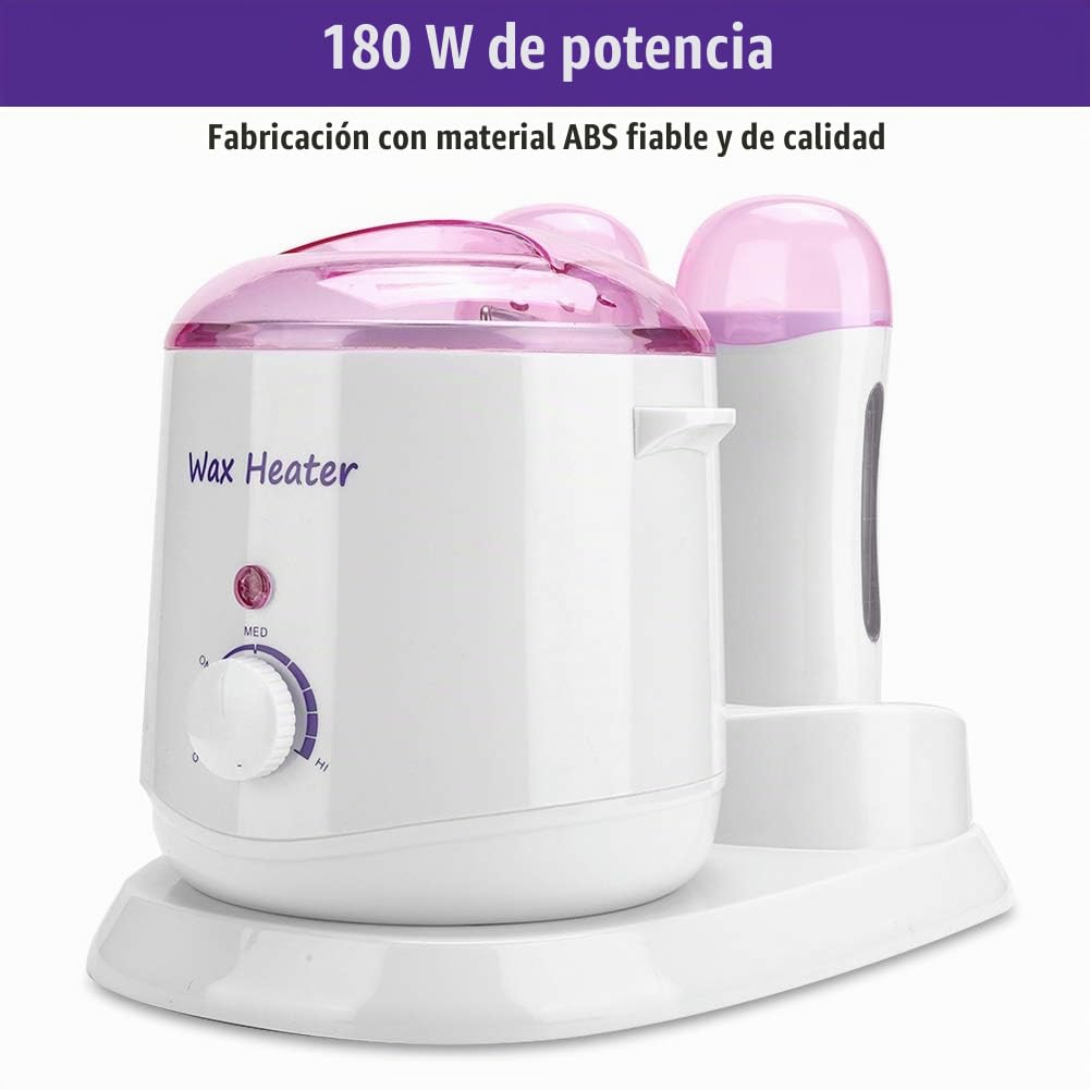 wosume Máquina de depilación, Calentador de Cera con interruptores de Control Separados de 800 ml, salón para salón de Belleza(European Standard 220V)