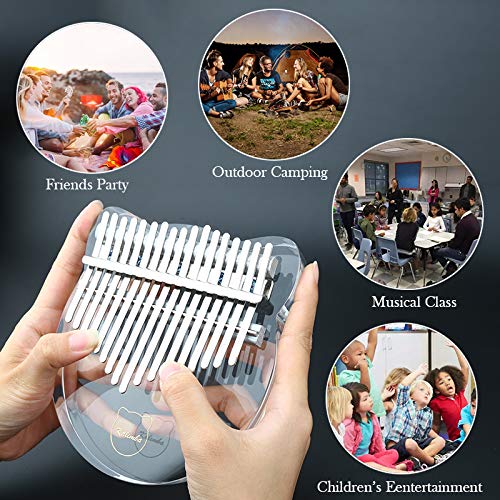 Kalimba ou piano à pouce à 17 touches – piano à pouce transparent, solide avec marteau d’accordage –meilleur cadeau d… - Les Beatles, Paul McCartney, John Lennon, RIngo Starr, George Harrison Kalimba ou piano à pouce à 17 touches - piano à pouce transparent, solide avec marteau d'accordage –meilleur cadeau d… – Image 6