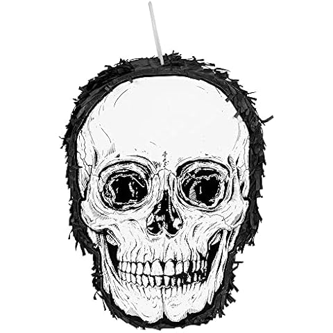 Boland Black and White Skull Piñata Cover