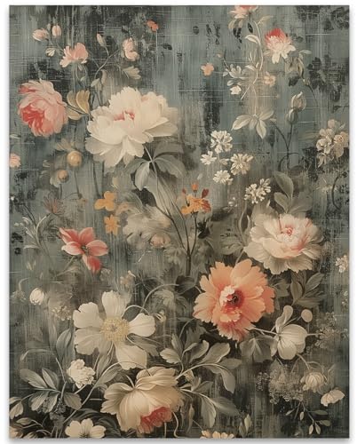 Vintage Floral Wallpaper - 11x14 Unframed Print...