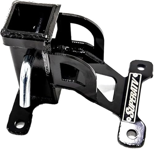 Miniatura 4 de SuperATV Enganche receptor trasero para Polaris RZR PRO XP/PRO XP 4 2020+ | Negro | Se adapta a accesorios estándar de 2 pulgadas | Incluye pasador