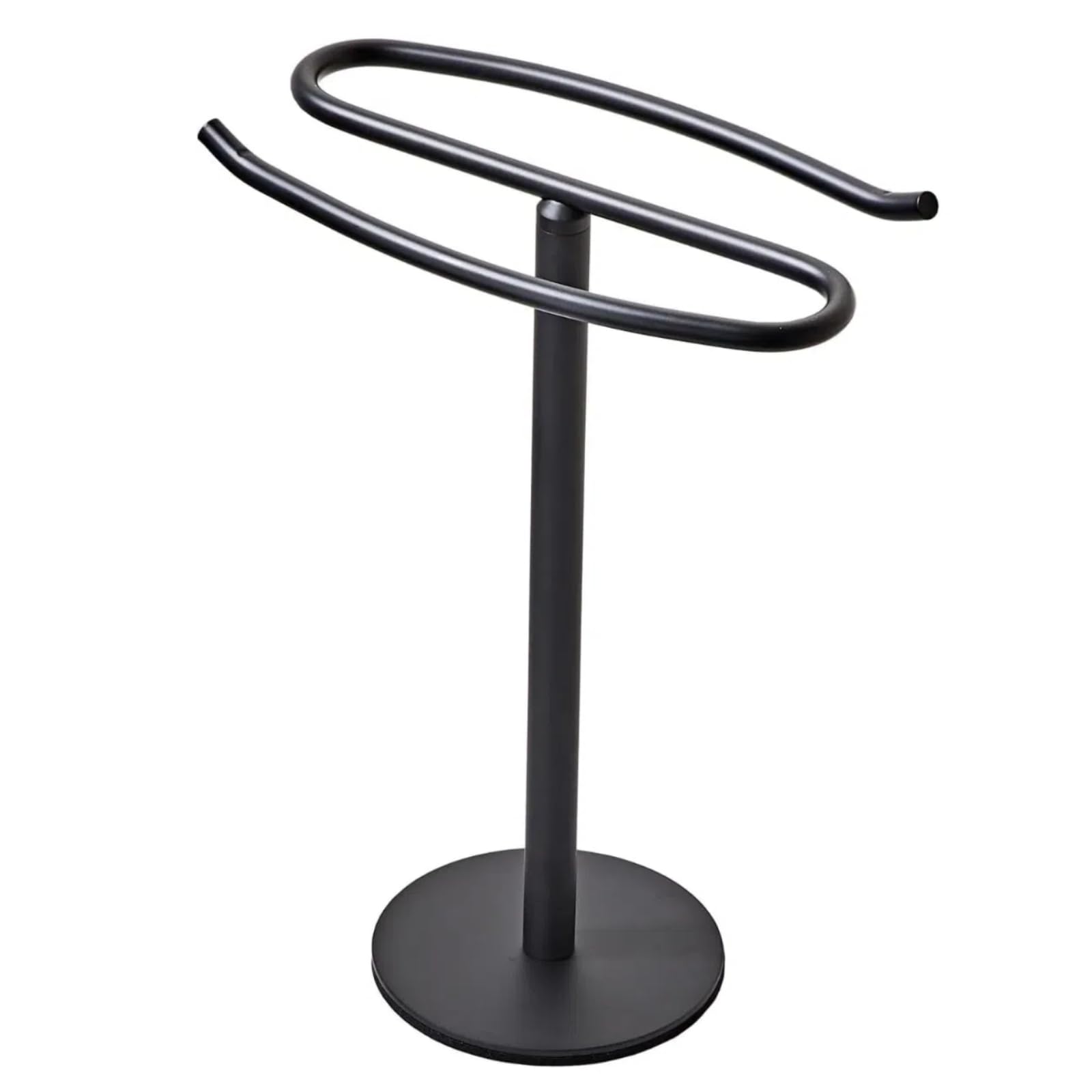 Soporte para toallas de barra vertical de acero inoxidable para tocador y encimeras