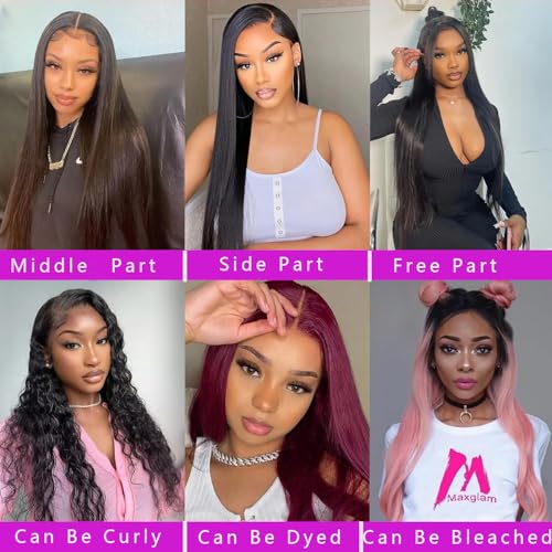 12A Straight Bundles Human Hair 24 26 28 Inch 3 Bundles Human Hair Straight Human Hair Bundles 100% Unprocessed Brazilian Virgin Human Hair Extension