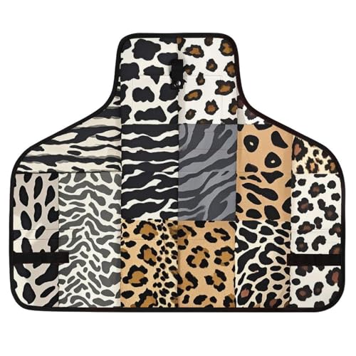 Delantal ajustable con diseño leopardo para hombres y mujeres miniatura 1