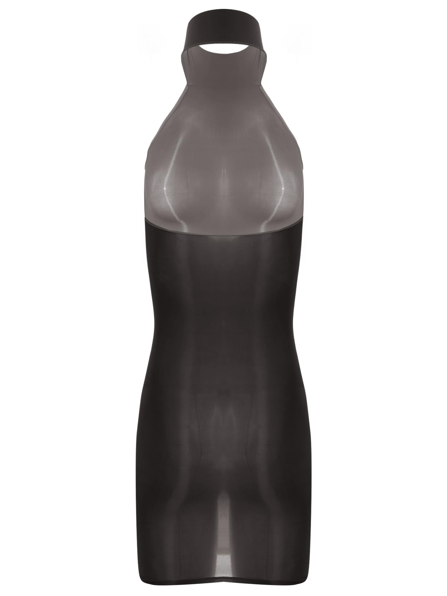 Alvivi Mini Robe Moulante Femme Chemise De Nuit Transparente Courte Mesh Bodycon Robe Crayon sans Manches/Manches Longues