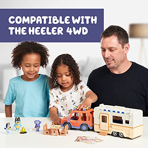 Bluey Ultimate Caravan Adventures - Caravan Playset and Three 2.5-3" Figures & 4WD Family Vehicle with 2 Surfboards - Image 4