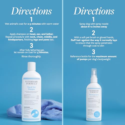 Veterinary Formula Flea and Tick Bundle – Prevention Spray for Dogs, 8 oz + 16 oz Shampoo for Dog Flea & Tick Control - Thumbnail 7