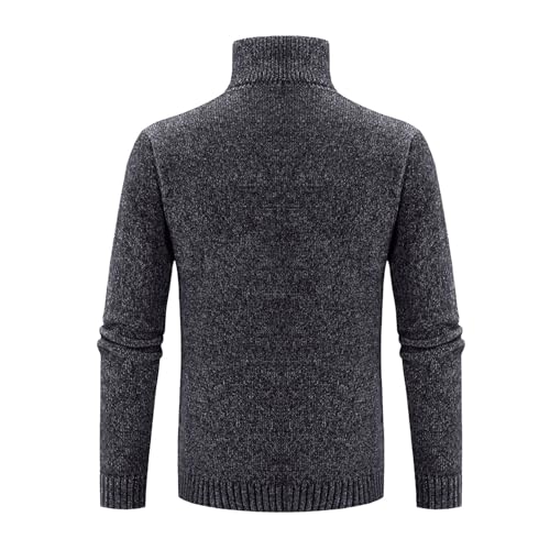 Men's Turtleneck Sweaters Ribbed Slim Fit Knitted Casual Sweater Pullover Thermal Clothes4