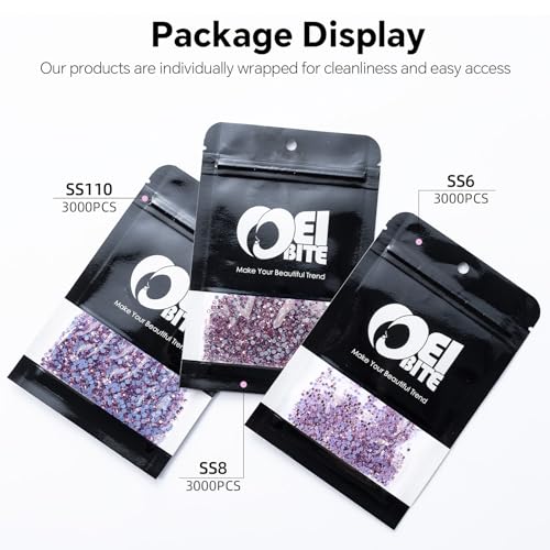 Image of Hotfix Rhinestones Bulk 3000PCS SS6 (1.9-2.1mm), Pink Glass Rhinestones for Clothes, Tumblers, Shoes DIY, Heat Transfer Flatback Gems for Crafts & Decoration