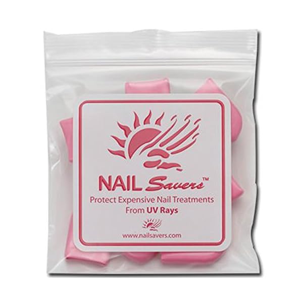 NAIL SAVERS Individual Bag (Contains 10 Finger Tips) protect nails from Tanning Beds / UV Rays