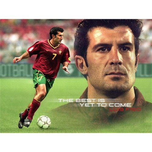 Monty Arts Luis figo Poster by Silk Printing # Size About (80cm x 60cm, 32inch x 24inch) # Unique Gift # 10A382