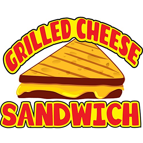 Grilled Cheese Sandwich 12" Decal Sign for Cart/Trailer