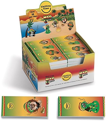 Chilling Time ITA CF 80 Paper Pads, 33 MAD4 Filters, Multicoloured, m