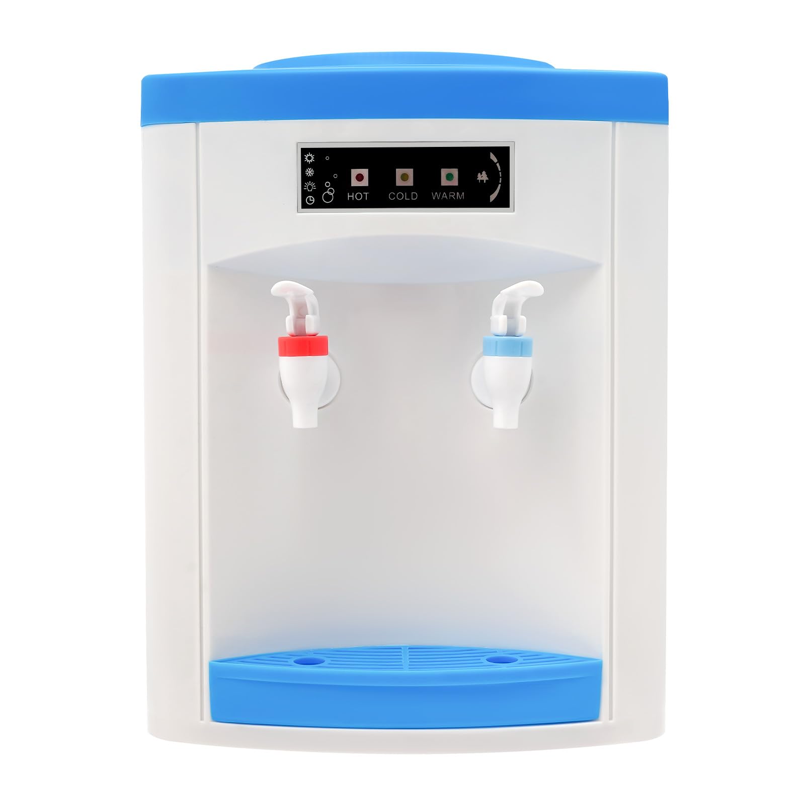 Elektrischer Wasserspender 550W aus PP und Edelstahl für Heiß und Kalt 1,1-4,9 Gal für Desktop Büro Küche Zuhause
