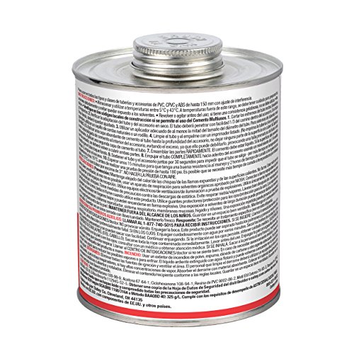 Cemento multiusos Oatey, 32 oz, transparente, caja x12 miniatura 5