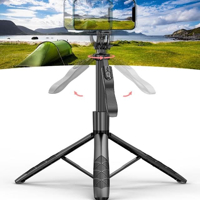 Image of Prolet 3-in-1 Long Selfie Stick Tripod Stand 153cm - Extendable Phone Tripod with Bluetooth Remote, 360 Rotation, Portable for iPhone & Android, Vlogging, Selfies, Video Recording, YouTube & TikTok