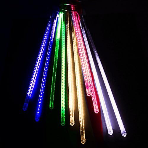 配送員設置 電光ホーム 7色 マルチカラー Diy ガーデン 防雨 防水 屋外 10本 50cm フラッシュ 両面発光 流れる ライト つらら スノーフォール イルミネーション Led エクステリア Indonesiadevelopmentforum Com