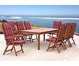 GRASEKAMP Qualität seit 1972 Gartentisch 200x100cm Natur Esstisch Holztisch Gartenmöbel Eukalyptus - 4