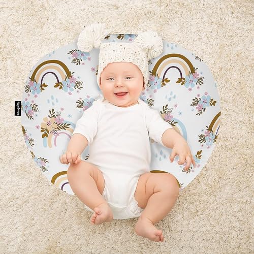 Image of KOSMER ๐๐ข๐ฆ๐ ๐๐ฅ Nursing Pillow for Breastfeeding Newborn Baby | C-Shape Feeding Pillow with Removable Cotton Cover | Tummy Time, Propping & Sitting Support | Baby Feeding Pillow for Mother