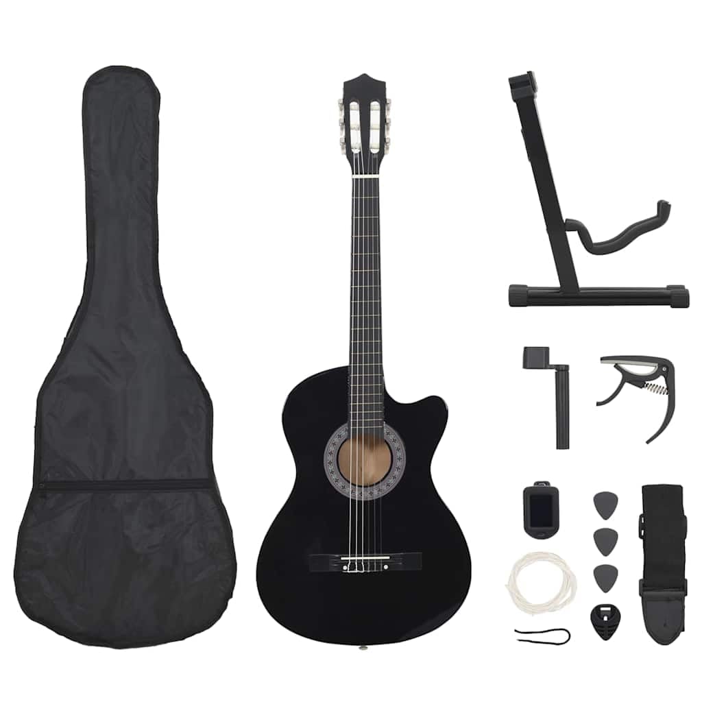 Guitare western de 96,5 cm - 12 pièces - Guitare acoustique avec