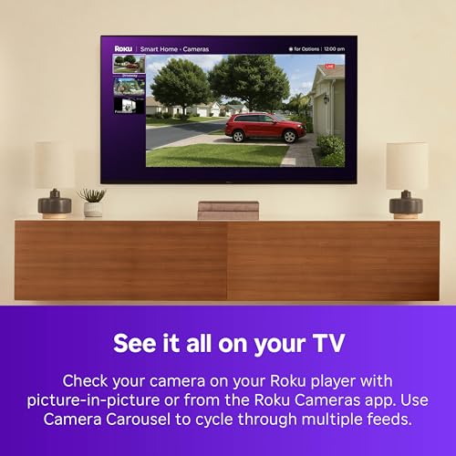 Image of Roku Streaming Stick 2025 with Voice Remote & Roku Battery Camera 1080p HD Indoor /Outdoor Security Camera Bundle - New 2025 Smart Home Monitoring System