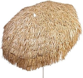 Heininger 1266 DestinationGear Palapa Tiki Brown 6' Patio Pole Umbrella