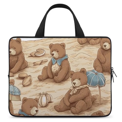 Sac à bandoulière ordinateur 15 pouces mixte avec motif imprimé ours