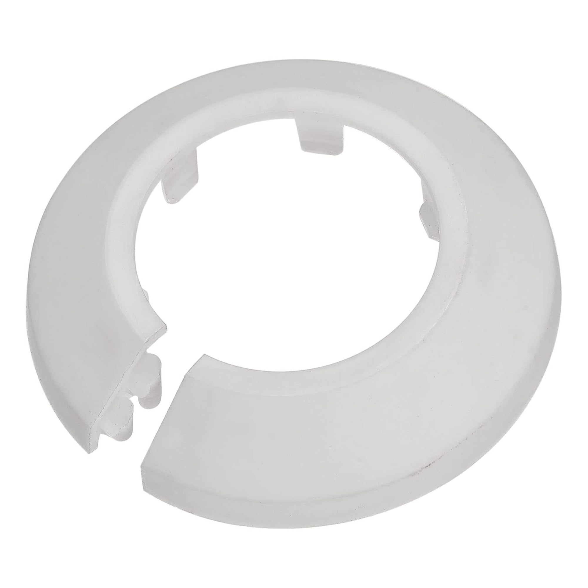 TOP-VIGOR 10pcs 35mm Pipe Cover Decoration, Click-in PP Plastic Escutcheon Pipe Collar for Water Pipe Drain Line
