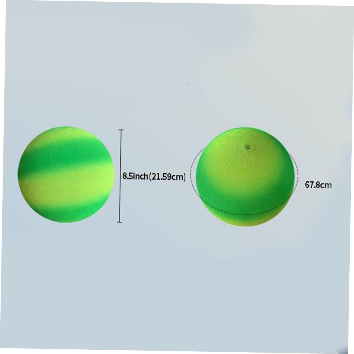 Hemoton Rainbow Ball Toy for Boys and Girls 8.5 Inch Bounce and Kick Ball Ideal for Birthday Parties