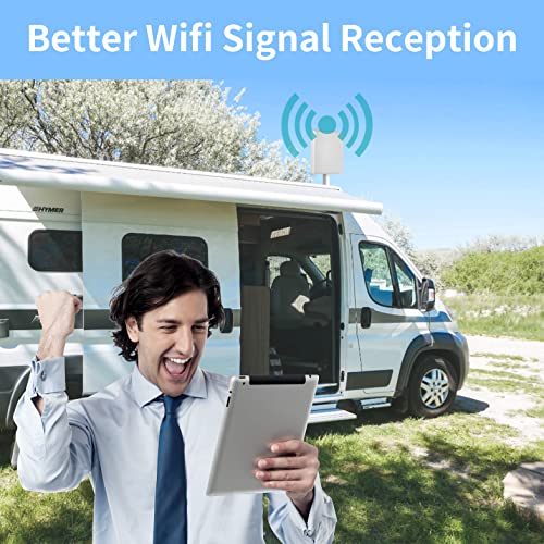 Outdoor 15Dbi Dual Band Wifi 2.4Ghz 5Ghz 5.8Ghz Long-Range Directional Panel Antenna With 10Ft Cable For Wifi Router Wireless Network Card Security Ip Camera Video Surveillance Monitor, Eifagur #TOP5