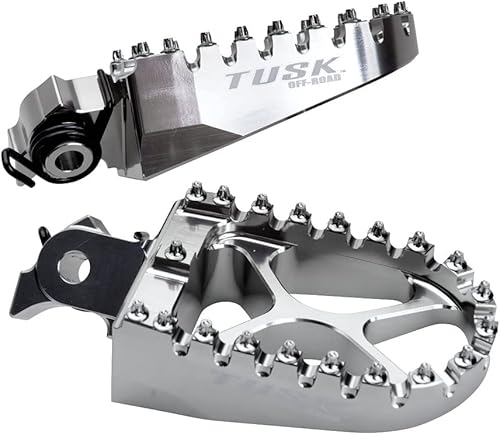 Miniatura 1 de Tusk Estriberas Billet Race con muelles compatibles con Kawasaki KLR650 1987-2018, 2022-2025