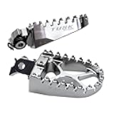 Tusk Billet Race Foot Pegs With Springs Compatible with Kawasaki KLR650 1987-2018, 2022-2025