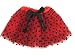 Rush Dance Ballerina Girls Dress-Up Princess Fairy Polka Dots & Ribbon Tutu (Kids (3-6 Years Old), Red & Black (Lady Bug))