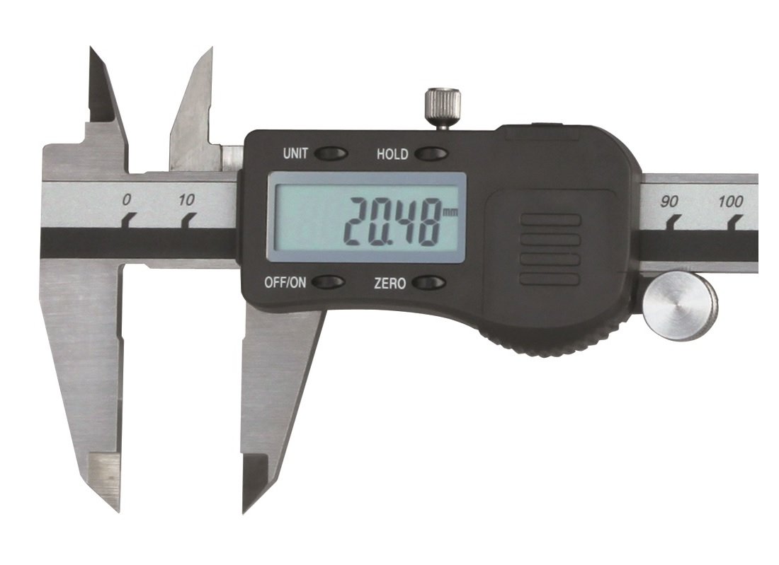 Pied à Coulisse MIB 200 Mm En Inox - Analogique Avec Vis De Blocage - Norme DIN 862 - Pour Mesures Précises (intérieur, Extérieur, Profondeur)